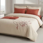 Parure de Lit 100% Coton 6pcs - Terracotta