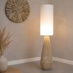 Lampadaire Bohème en Corde naturelle Tressée