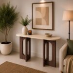Table Console en Bois Massif Oskar