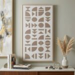 Tableau Mural Moderne avec Motifs Géométriques