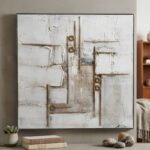 Tableau Mural Abstrait - Textures & Dorures