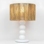 Lampe de Chevet en Bois - Blanc