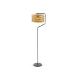 Lampadaire avec Abat-Jour en Métal Noir