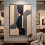 Ce Tableau Mural Abstrait et Texturé - 100x150cm - 100x150cm