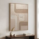 Tableau d'Art Abstrait Mural en Relief 3D - 100x150cm
