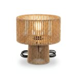 Lampe à Chevet en Corde Tressée et Métal