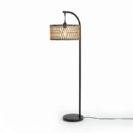 Lampadaire Arqué Design en Métal Noir